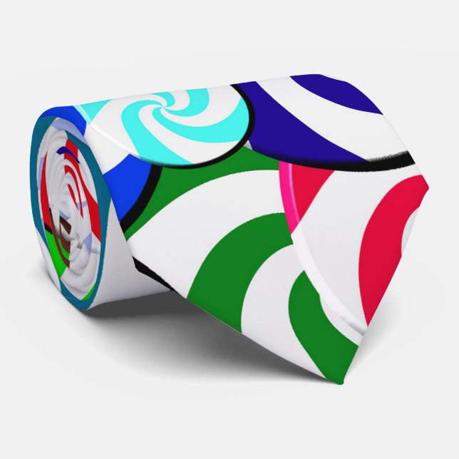 Krawatte - Süßigkeits-Collage (Gerollt)