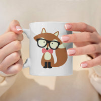 Krawatte und Brille Hipster Brown Fox