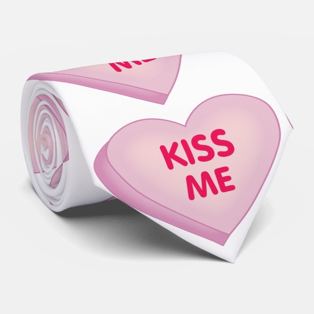 Krawatte/Valentinstag Küssen Sie mir Krawatte (Gerollt)
