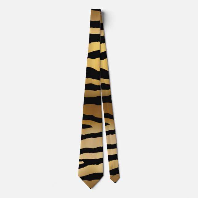 Krawatte von Gold und Black Tiger (Vorderseite)
