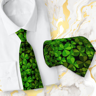 Krawatte zur Shamrocks St. Patrick's Day-Feier