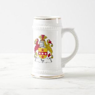 Krawatten-Familienwappen Bierglas