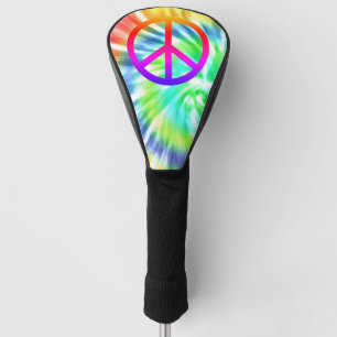 Krawatten-Friedenszeichen-Golf-Kopf-Abdeckung Golf Headcover