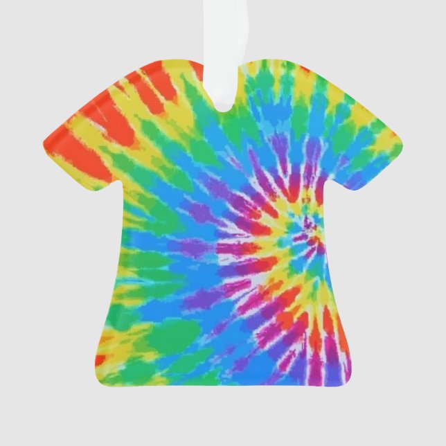 Krawatten-gewundener Regenbogen Ornament (Vorderseite)