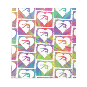 Krawatten-Gymnastik-Muster Notizblock