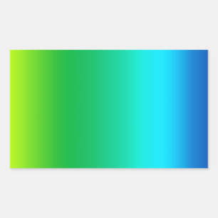 Krawatten-mittlere Spektrum-Farben Rechteckiger Aufkleber