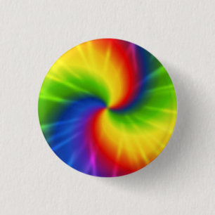 Krawatten-Regenbogen-Muster Button