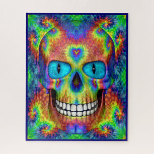 Krawatten-Schädel-toter Zombie-untotes Puzzle