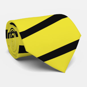 Krawatten-, zitronengelber und Schwarzerstreifen Krawatte