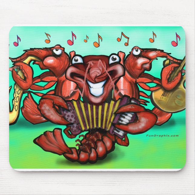 Krawfischband Mousepad (Vorne)