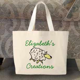 Kreationen des Handschuhs Schaf-Cartoon-Tasche Jumbo Stoffbeutel