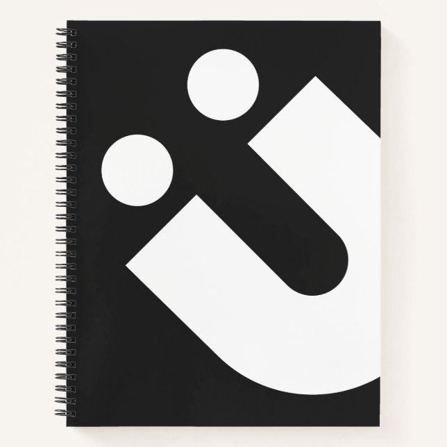 KREATIONEN TYP(O): Umlaut Ü Notizbuch (Vorderseite)