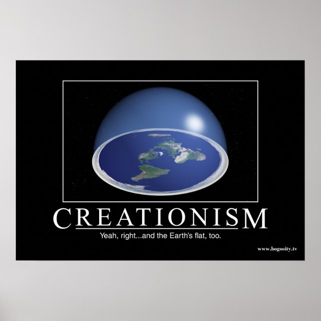 "Kreationismus" (UN-) Inspirationspopster Poster (Vorne)