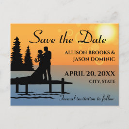 Kreativ, Cartoon Save the Date Hochzeitskarte Ankündigungspostkarte