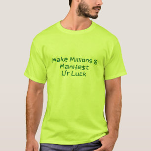 Kreativ deins! Letter Art schwingt Glück T-Shirt