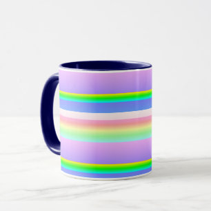 Kreativ hell gestreift tasse