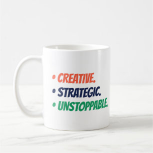 Kreativ strategisch unaufhaltsam Boss Babe Gift Kaffeetasse