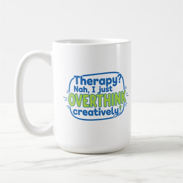 Kreativ überdenken kaffeetasse (Links)