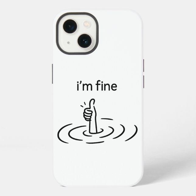 kreativ, whimsisch, Minimalistisch iPhone Hülle (Rückseite)