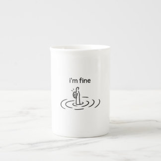 kreativ, whimsisch, Minimalistisch Prozellantasse