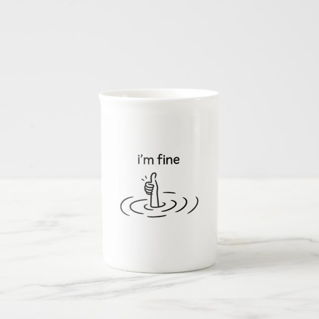 kreativ, whimsisch, Minimalistisch Prozellantasse (Vorderseite)