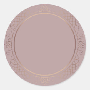 Kreativdesign Leere Vorlage Text hinzufügen Rosen  Runder Aufkleber