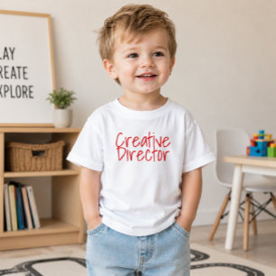 'Kreativdirektor' Lustige Künstler-Typografie Kleinkind T-shirt