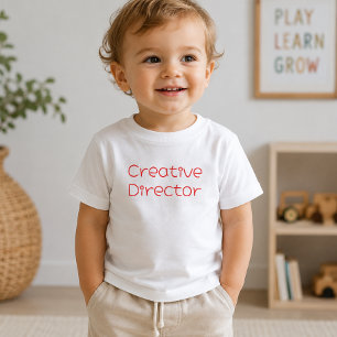 'Kreativdirektor' Lustiger Künstler Typography Kleinkind T-shirt