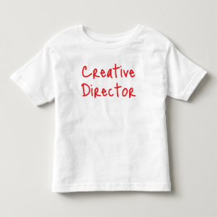 'Kreativdirektor' Lustiger Künstler Typography Kleinkind T-shirt