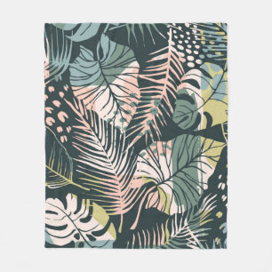 Kreative Abstract seamless pattern with tropical p Fleecedecke