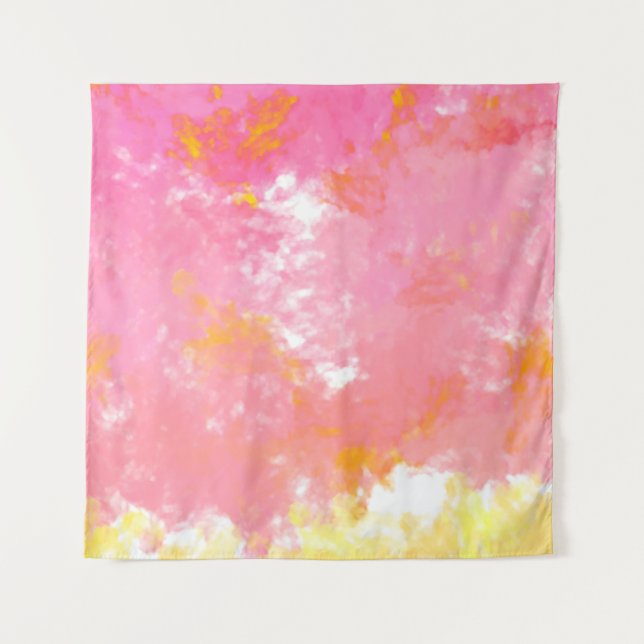 Kreative abstrakte Malerei. Hintergrund mit Künstl Wandteppich (Vorderseite)