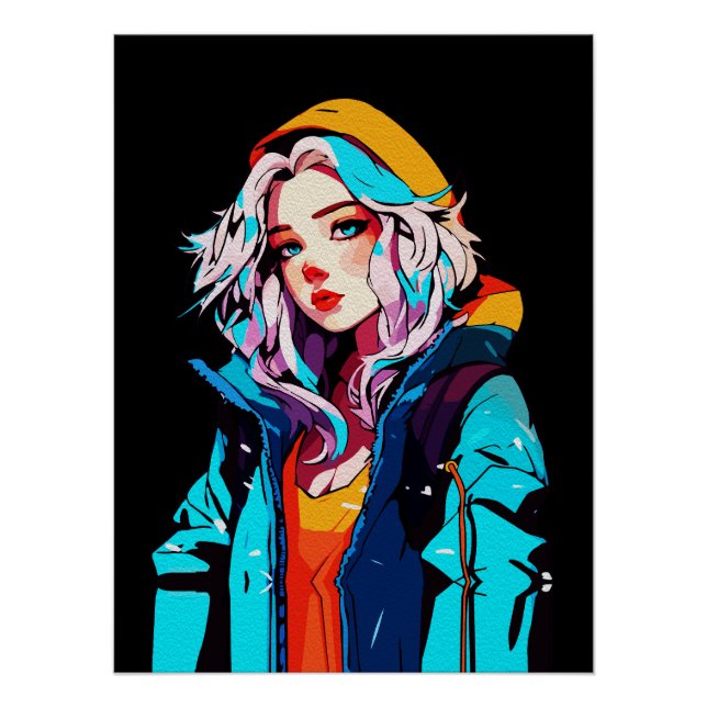 Kreative Anime-Wandkunst | Mädchen 10 Poster (Vorderseite)