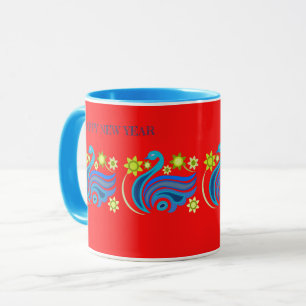 KREATIVE BLUME BIRD TASSE FÜR GESCHENK NEUJAHR 202