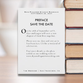 Kreative Buchseite Hochzeit - Save-the-Date-Karte Save The Date