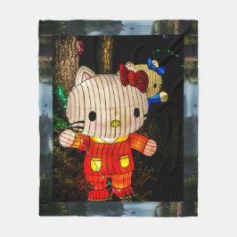 Kreative Cartoon-Figur-Lichtinstallationen Fleecedecke