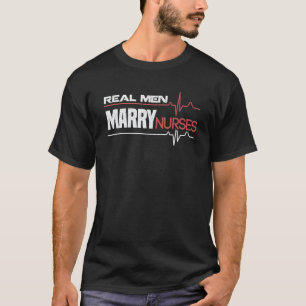 Kreative Co. Wirkliche Männer heiraten Krankenschw T-Shirt