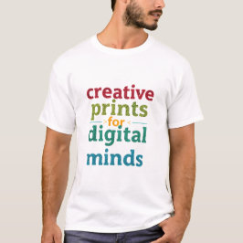 Kreative Drucke für digitale Köpfe Künstlerische T T-Shirt