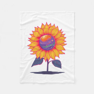 Kreative Energie blutweiß Fleecedecke