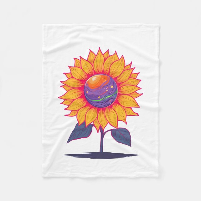Kreative Energie blutweiß Fleecedecke (Vorderseite)