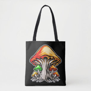 Kreative Erdig-Psychedelische Pilzkunst Tasche
