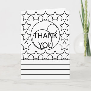 Kreative Farbkarte der Karte Danke 3