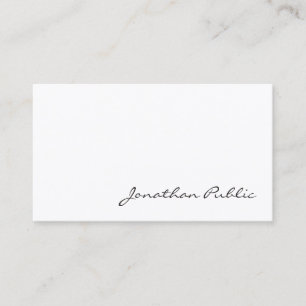 Kreative Freihand-Schrift Professional Elegant Visitenkarte