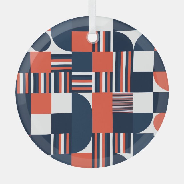Kreative Geometrie: Modernes Nahtloses Design Ornament Aus Glas (Vorderseite)