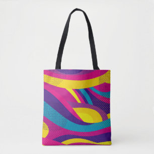 Kreative geometrische farbenfrohe helle Hintergrun Tasche