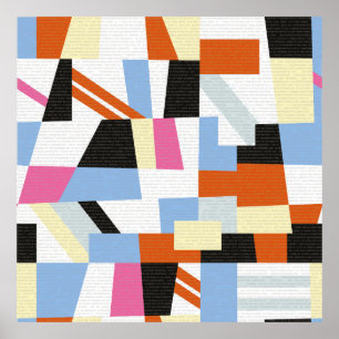 Kreative geometrische Formen, Längenmuster Poster