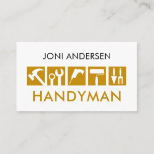 Kreative Handwerker-Werkzeuge-Symbol Visitenkarte