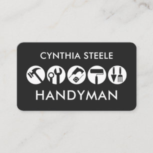 Kreative Handwerker-Werkzeuge-Symbol Visitenkarte