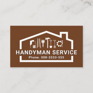 Kreative Handwerker-Werkzeuge Zuhause Visitenkarte