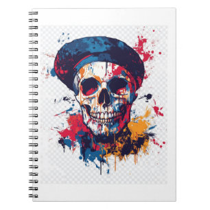 Kreative Knochen - Funny Artist Skull Notizblock