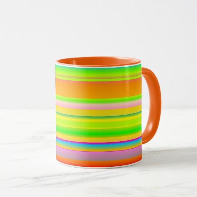 Kreative, leuchtend vielfarbige, künstlerisch gest tasse (VorderseiteRechts)